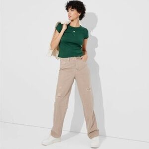 Wild Fable High Rise Button-Fly Jeans in Tan